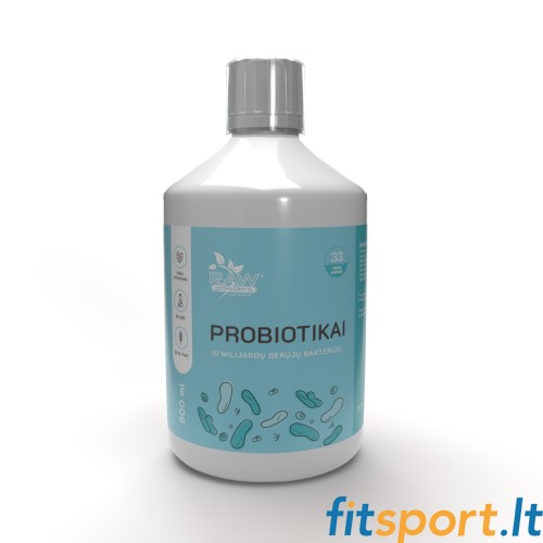 Raw Powders Probiotikai (Net 10 milijardų bakterijų porcijoje) 500ml 